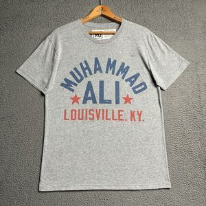 Roots of Fight T-Shirt Men Medium Muhammad Ali Float Like Butterfly Boxing Gray
